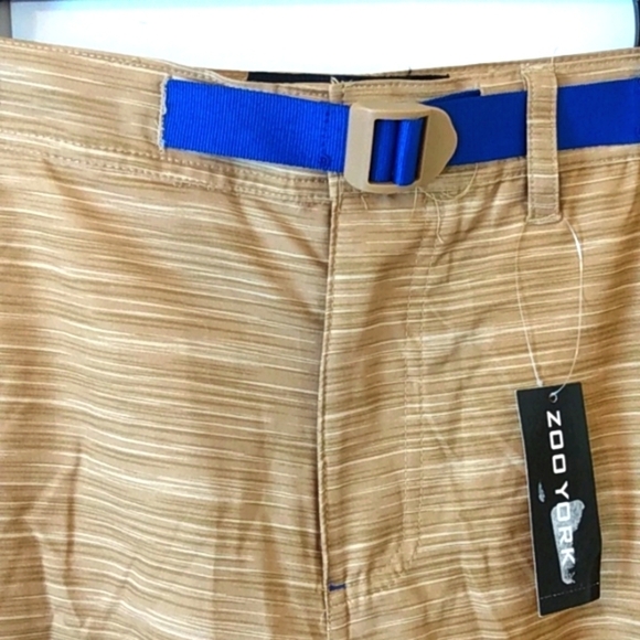ZOO YORK DARK KHAKI BOARD SHORTS SIZE 32 NWT - Picture 3 of 6